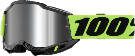 Accuri 2 Goggle Neon Yellow Mirror Silver Lens - Powersports