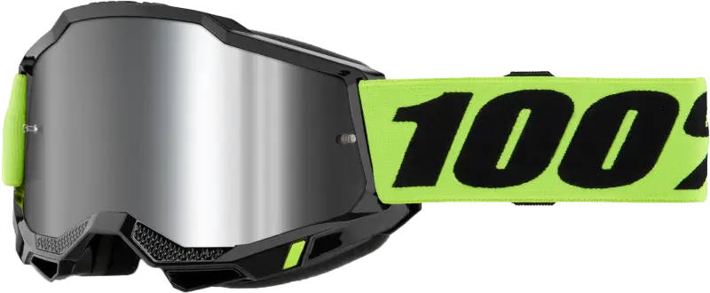 Accuri 2 Goggle Neon Yellow Mirror Silver Lens - Powersports