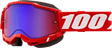 Accuri 2 Snowmobile Goggle Neon Red Mirror Red/Blue Lens - Powersports