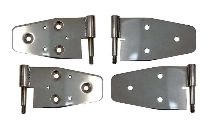 Kentrol 30719 Kentrol 03-06 Jeep Wrangler TJ Door Hinge Set of 4 Pieces Polished
