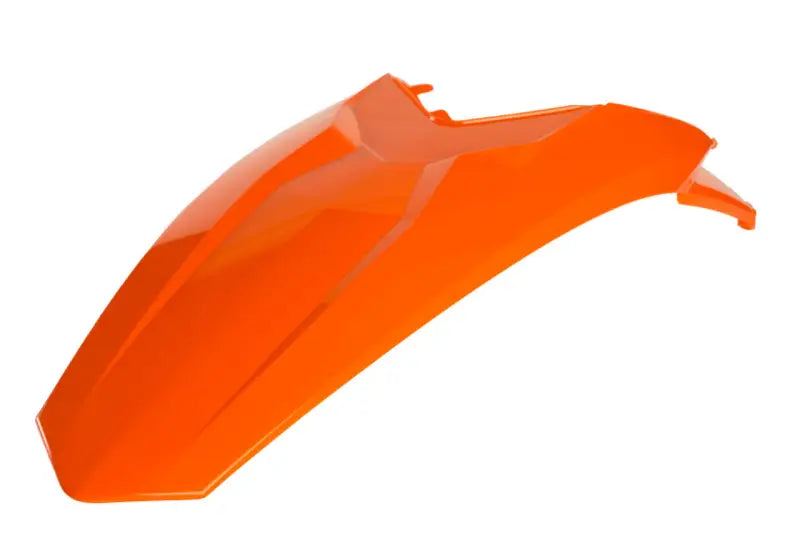 Orange motorcycle fender for KTM SX85 in vibrant Flo-Orange color for perfect fit