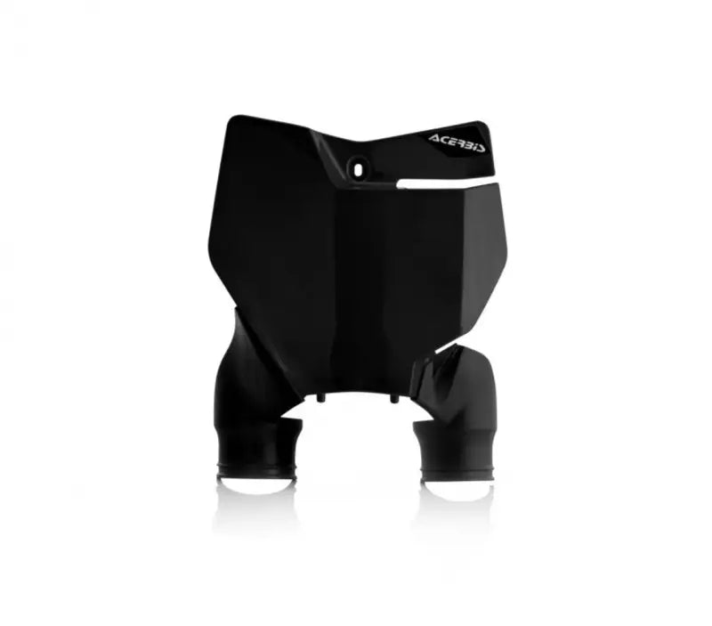 Black plastic KTM SX125 front number plate in orange and white for SX-F XC-F models