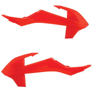 Acerbis 2449704617 Acerbis 16-23 KTM SX65/ 21-23 GasGas MC65 Radiator Shrouds - Flo-Orange - 2449704617
