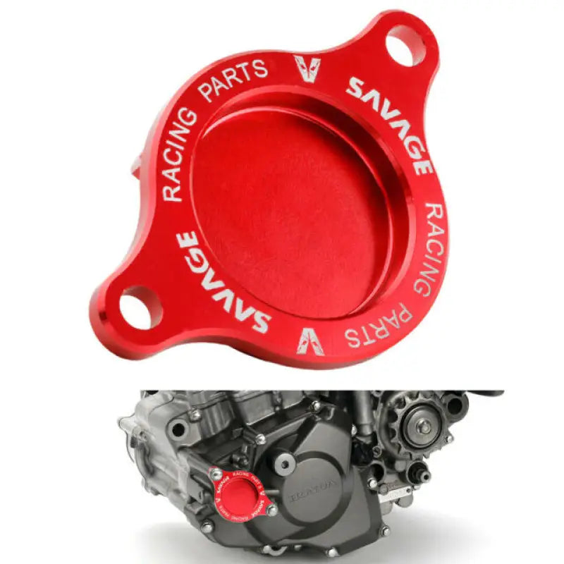 Red motorcycle engine cover for Honda CRF250R lower fork cover set