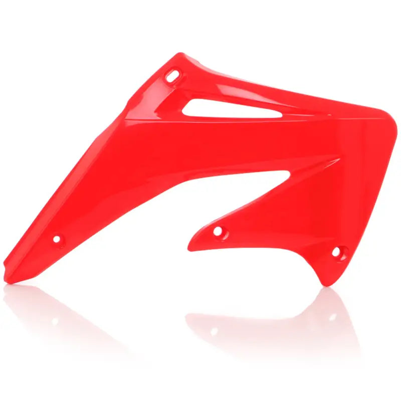 Red plastic motorcycle side panel for Honda CRF250R and CRF450R models