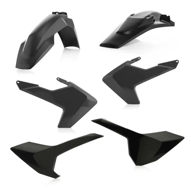 Acerbis 2634020001 Acerbis 17-19 Husqvarna TE150/250/300/ FE250/350/450/501/ TE250i/ TE300i Plastic Kit - Black - 2634020001