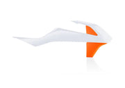 Acerbis 2685966813 Radiator Shroud for KTM in White and Orange - Body