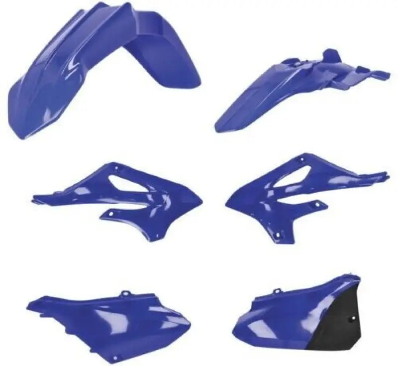 Blue motorcycle body panels from Acerbis plastic kit Yamaha original for 2022