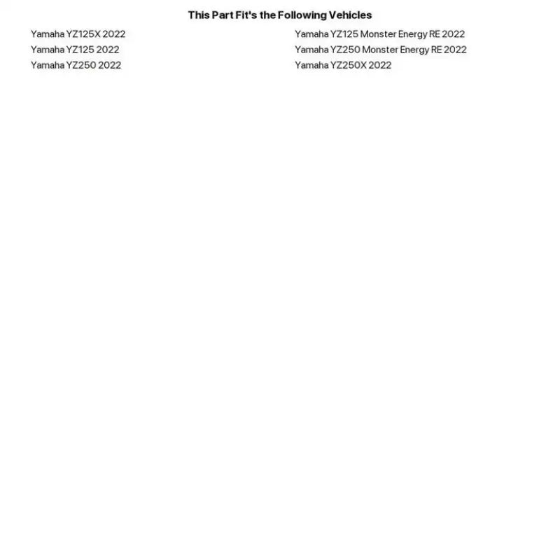 Acerbis Black Yamaha Full Plastic Kit - 2936150001 - Body