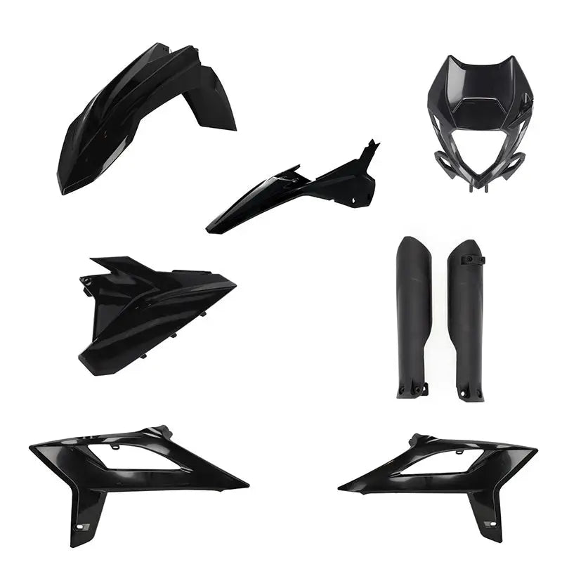 Acerbis Complete Plastic Kit for Beta (Black) - Body