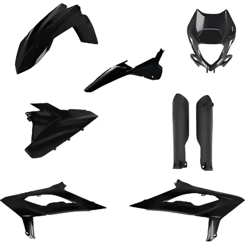 Acerbis Complete Plastic Kit for Beta (Black) - Body