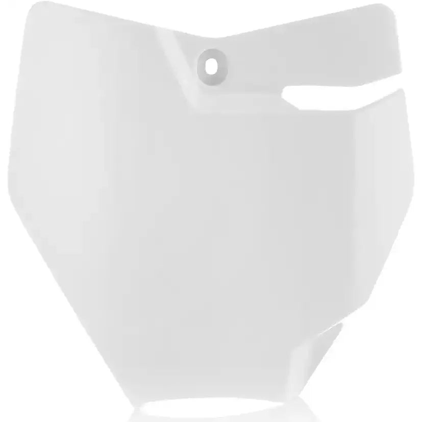 Front Number Plate White