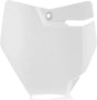 Front Number Plate White