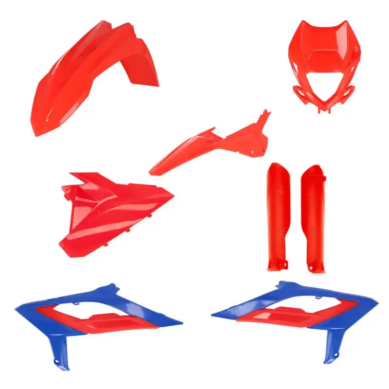 Acerbis Plastic Kit for Beta ’21 - Includes Front and Rear Fenders Side Panels Radiator Scoops - Body