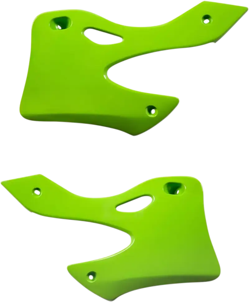 Acerbis Radiator Shrouds for Kawasaki in Green - Body