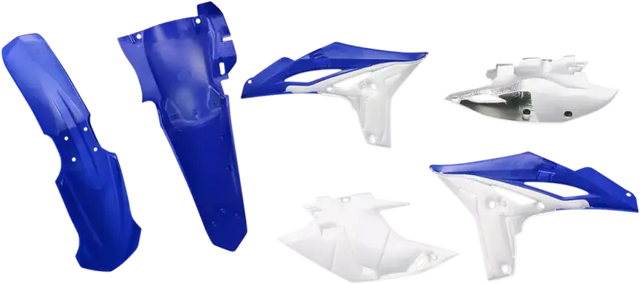Acerbis Yamaha Blue Plastic Kit with Fender Side Panels and Radiator Scoops - Body
