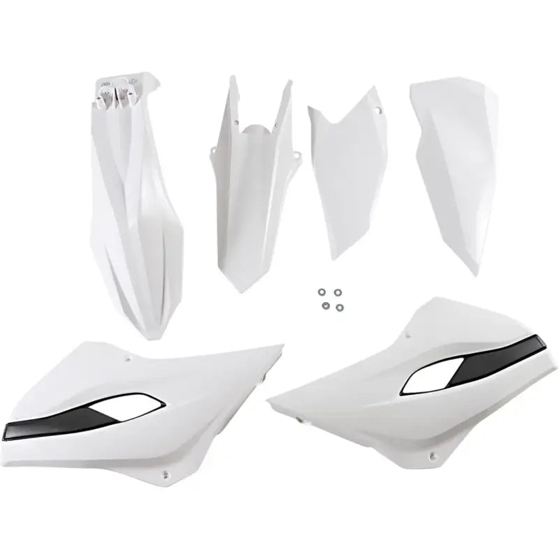 Acerbis Yamaha White Plastic Kit with Side Panels Front Fender and Rear - Body