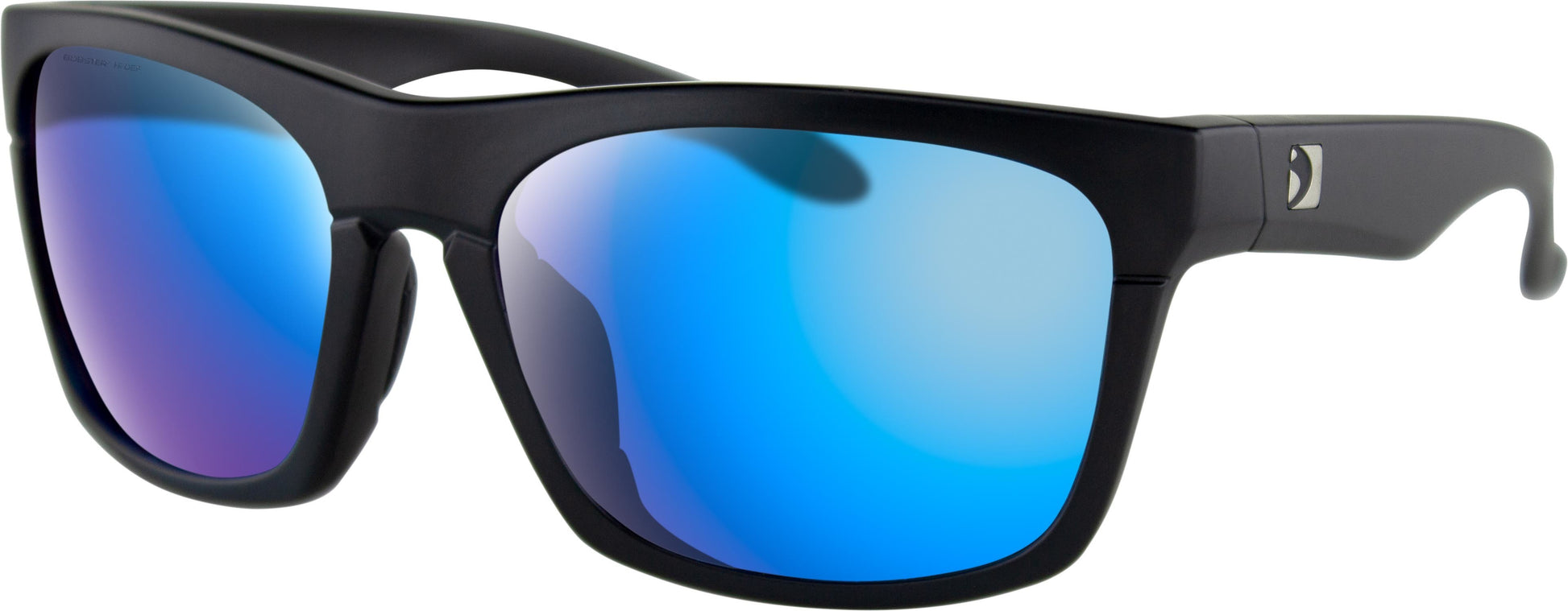 Bobster Route Sunglasses Eyewear Brou001H - Matte Black Frame Light Blue Lens