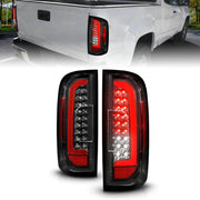 ANZO 311434 ANZO 15-21 GMC Canyon Full LED Taillights w/ Red Lightbar Black Housing/Clear Lens - 311434