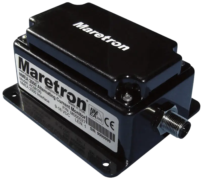 Black Maretron AC Power Monitor NMEA 2000 for accurate power readings