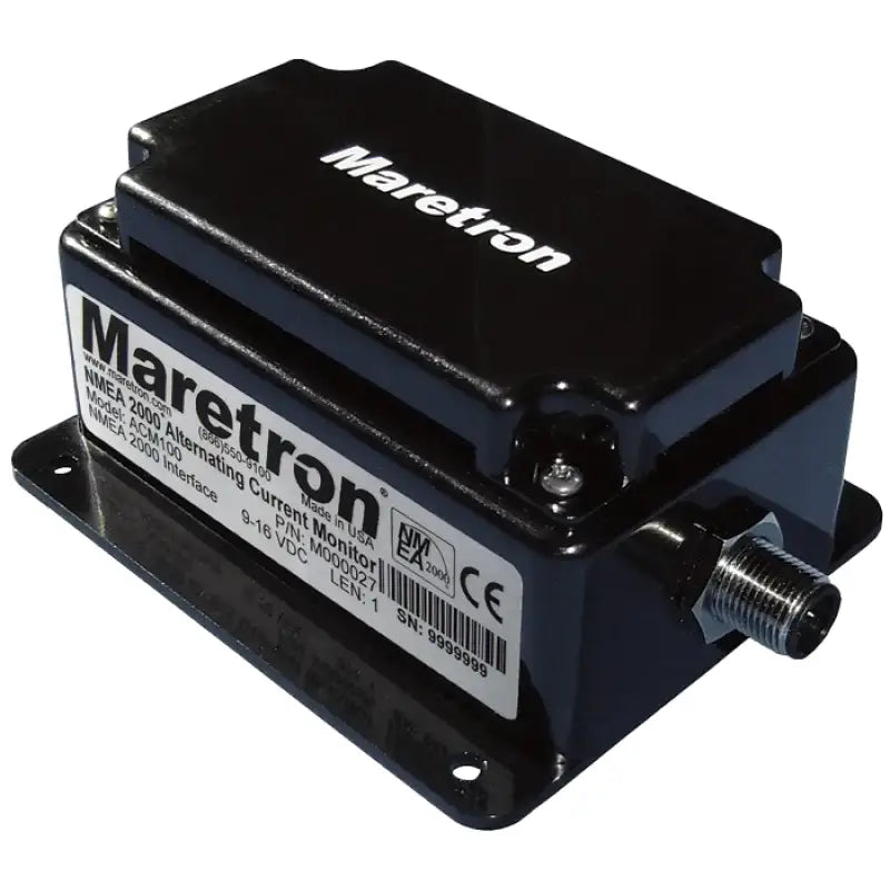 Black Maretron AC Power Monitor NMEA 2000 for accurate power readings