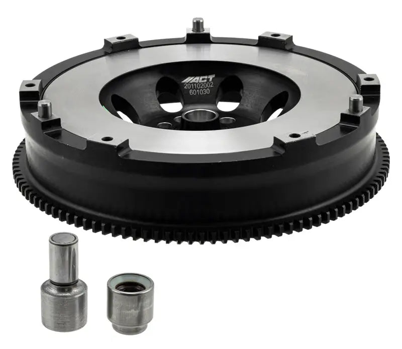 Black and silver XACT Flywheel ProMass with metal cylinders for BMW 135i / 335i