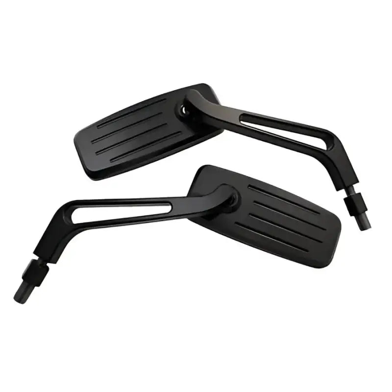 HIGHSIDER Action Mirror Pair Anodized Black for Powersports