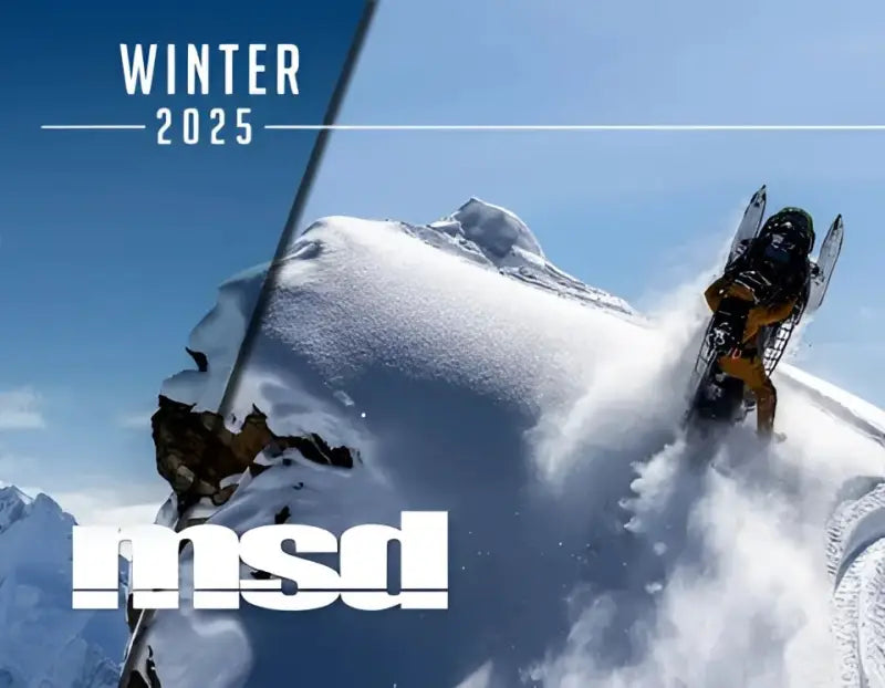 Snowmobile in action on snowy mountain with ACTP600-BK Pro Armor Tunnel Pack