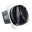 Chrome Acura trailer hitch cover for auto gold and Acura chrome vehicles