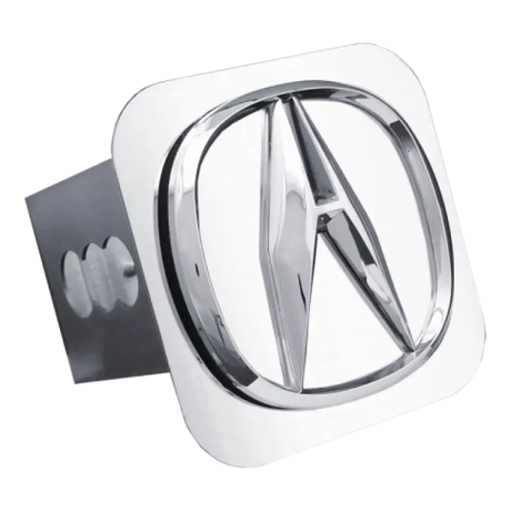 Chrome Acura trailer hitch cover for auto gold Acura chrome cars in the ACU.P.CC Auto Gold Acura line