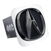 Chrome Acura trailer hitch cover for auto gold and Acura chrome vehicles
