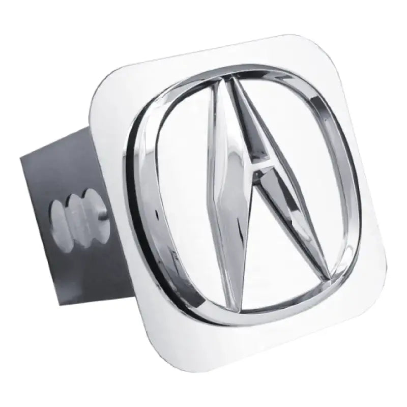Chrome Acura trailer hitch cover for auto gold Acura chrome cars in the ACU.P.CC Auto Gold Acura line