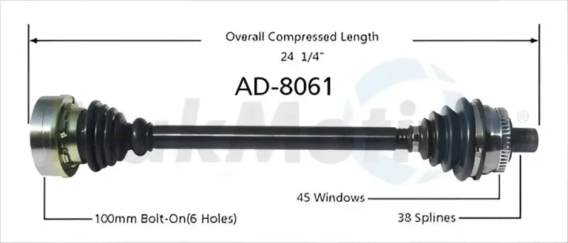 AD-8061 Trakmotive New Cv Axle - Shaft