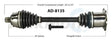 AD-8135 Trakmotive New Cv Axle - Shaft