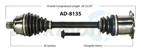 AD-8135 Trakmotive New Cv Axle - Shaft