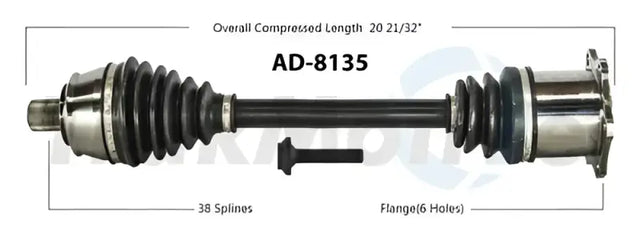AD-8135 Trakmotive New Cv Axle - Shaft