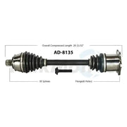 AD-8135 Trakmotive New Cv Axle - Shaft