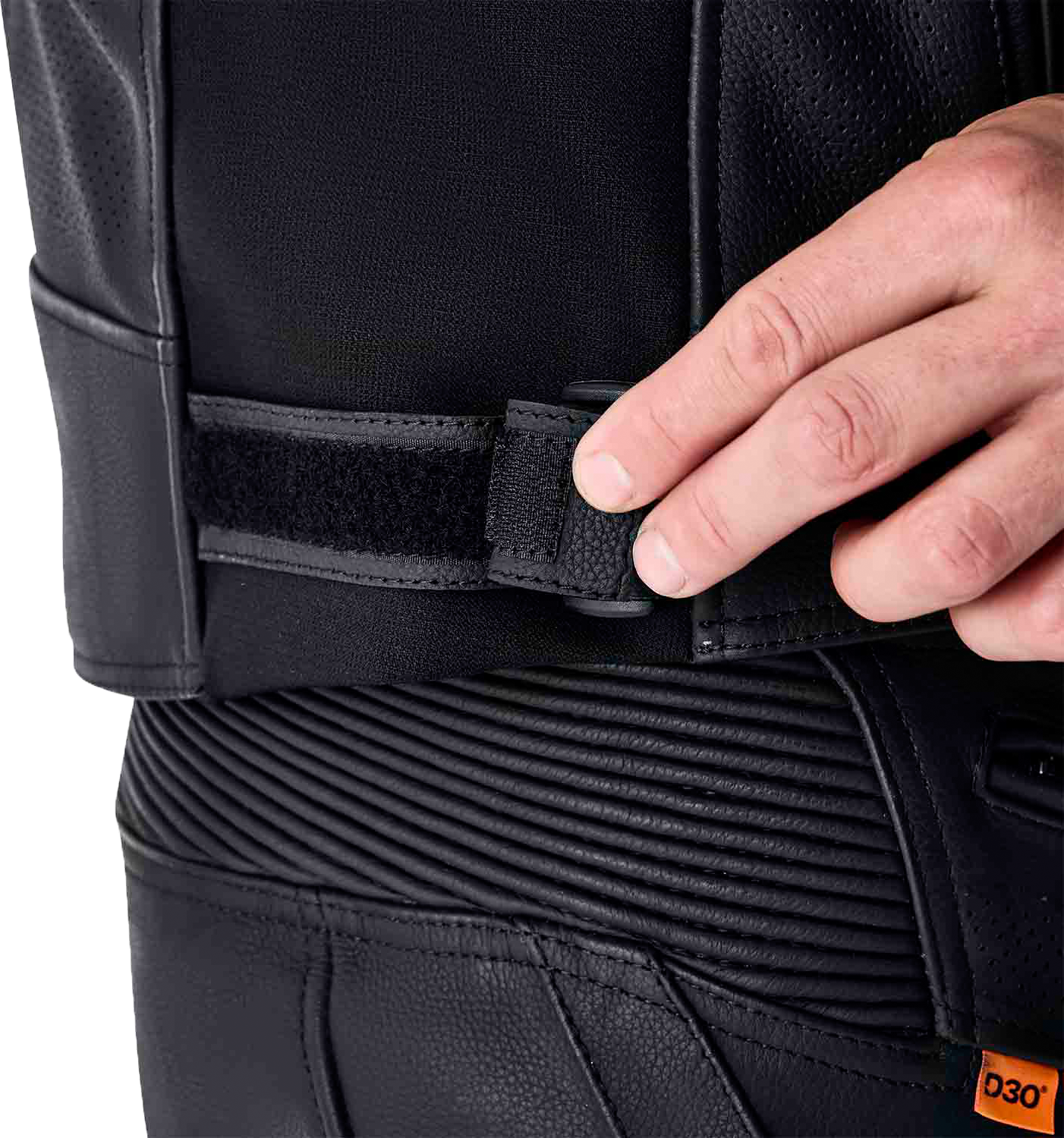 Tractech Evo D3o Jacket Blk/Whi Leather Lg