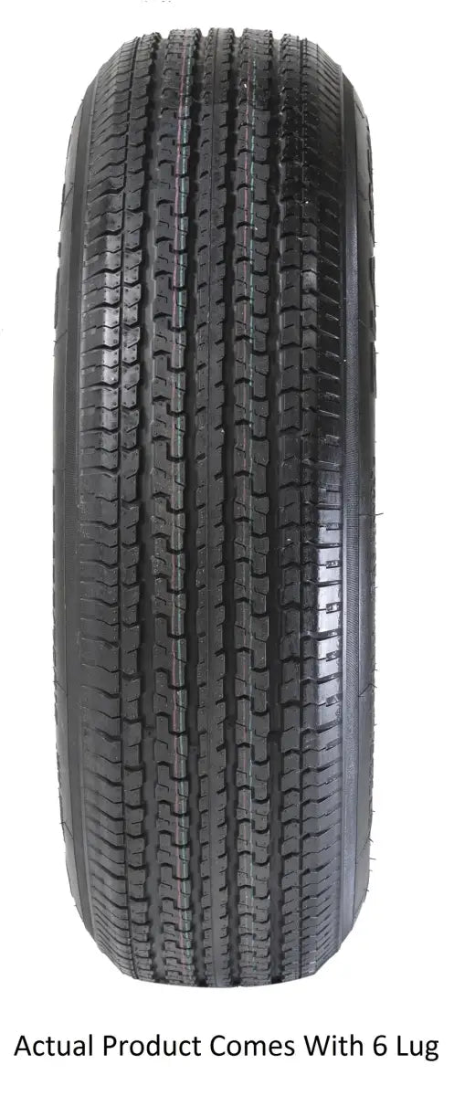 Black tire with deep tread on adb225r645smem Taskmaster St225 15 inch wheel