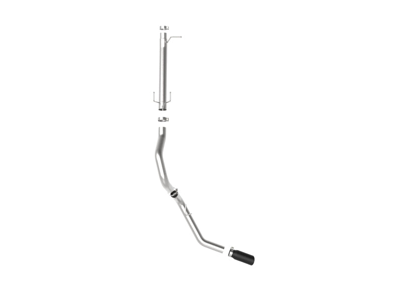 aFe 49-43116NM-B aFe Apollo GT Series 3-1/2in 409 SS Axle-Back Exhaust 17-20 Ford F-250/F-350 Black Tips w/o Muffler