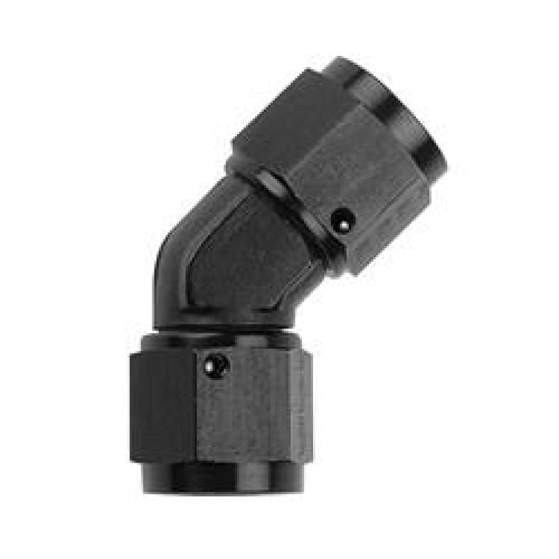 Fragola 496206-BL Fragola -6AN x 45 Degree Female Coupler - Black