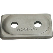 Gray metal support plate with holes and embossed oval for Digger Support ADD2-3775-D