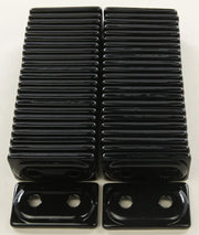 Black rubber double digger support plates with mounting plates for digger support