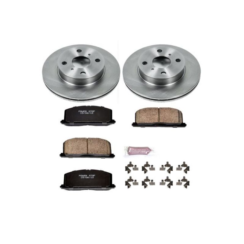 PowerStop KOE4781 Power Stop 90-92 Geo Prizm Front Autospecialty Brake Kit
