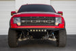 Red Ford Raptor front view with Addictive Desert Designs ADD PRO Front Bumper