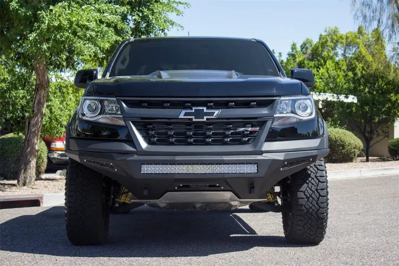 2019 Chevy Colorado Stealth Fighter with Addictive Desert Designs bumper and lifted suspension
