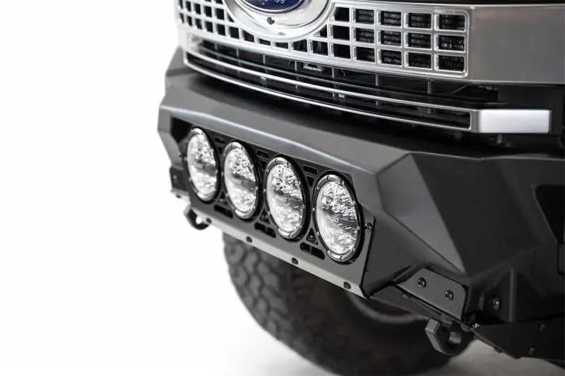 Addictive Desert Designs 17-20 Ford Super Duty Bomber Front Bumper w/ Mounts For 4 Rigid 360 6in 