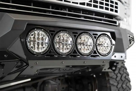Addictive Desert Designs 17-20 Ford Super Duty Bomber Front Bumper w/ Mounts For 4 Rigid 360 6in 