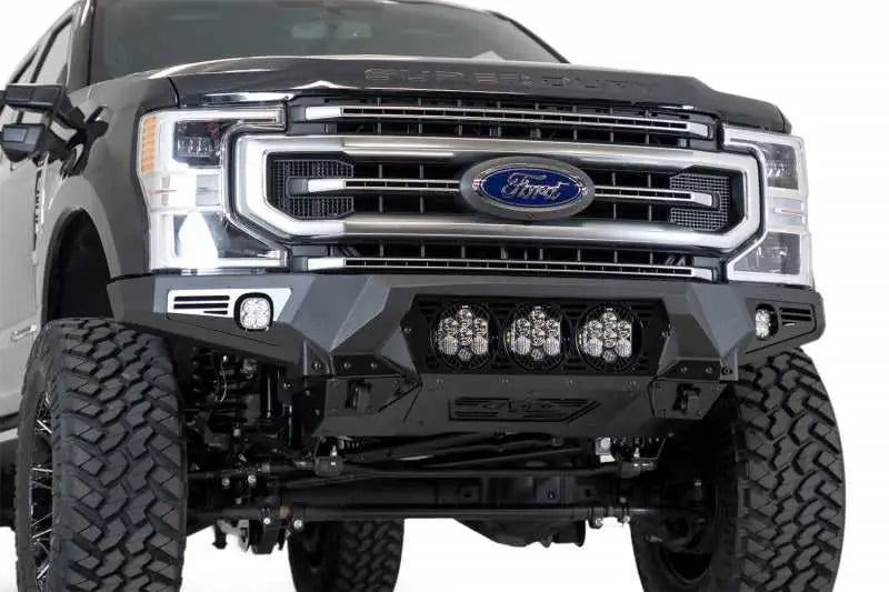 Addictive Desert Designs 17-20 Ford Super Duty Bomber Front Bumper w/ Mounts For 3 Baja Designs LP6s 