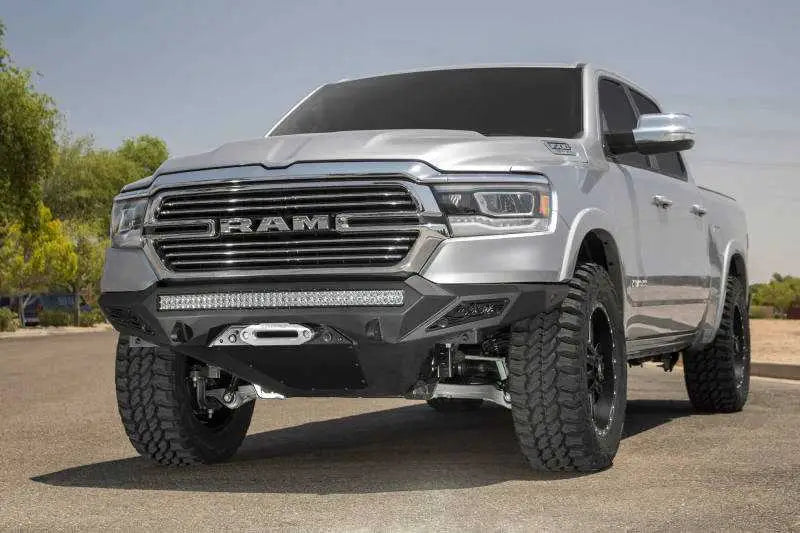 Addictive Desert Designs 19 Ram 1500 Stealth Fighter Front Bumper w/ Winch Mount & Sensor Cut Outs 
